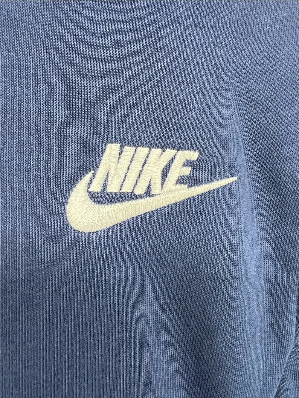 Nike Hoodie Navy Blue Kids XS 4 Fleece Lined Embroidered Logo